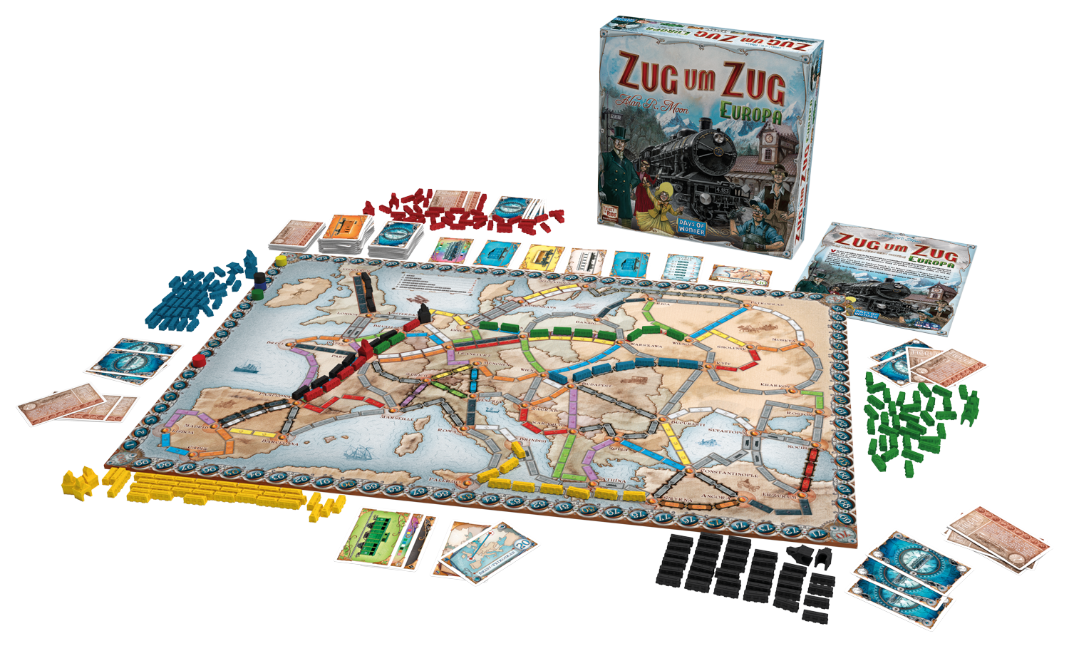 Gesellschaftsspiel Asmodee Zug um Zug - Europa
