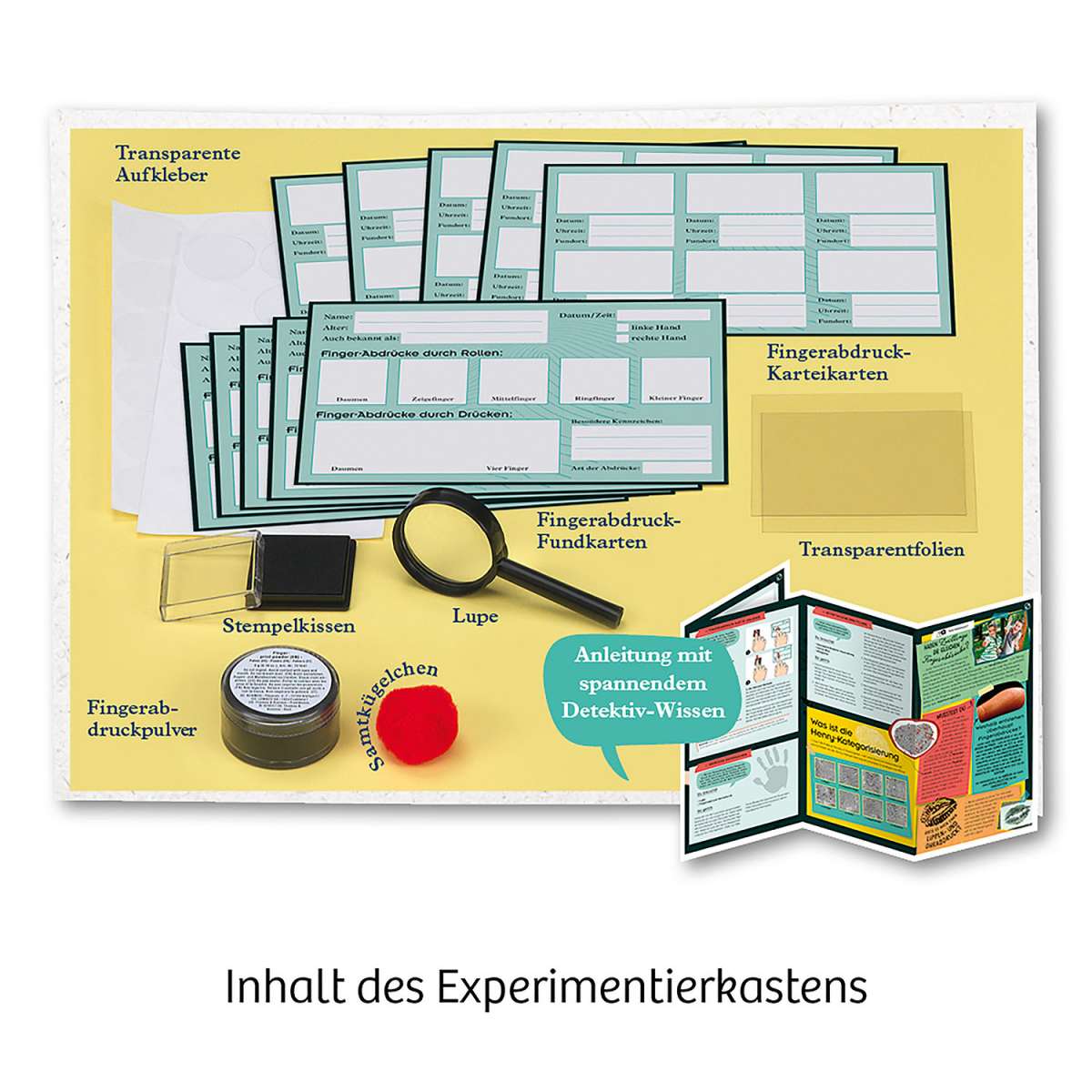 Experiment KOSMOS Finger-Abdrücke