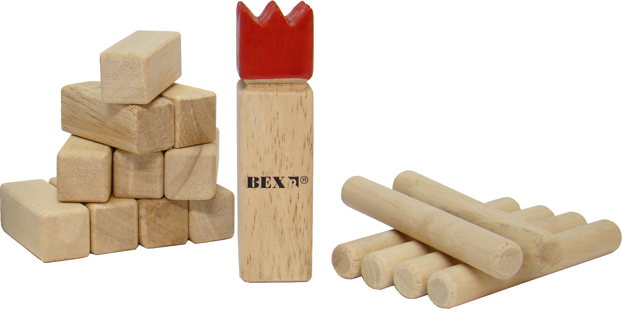 Spielzeug für Draußen BEX BEX Mini KUBB Red King
