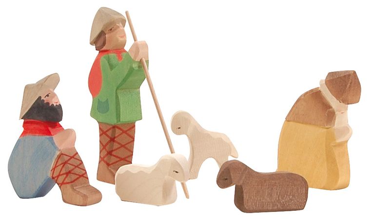 Holztiere & Figuren Ostheimer Holzspielzeug Hirte stehend
