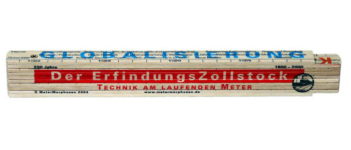 Der Erfindungs Zollstock - Technik am laufenden Meter