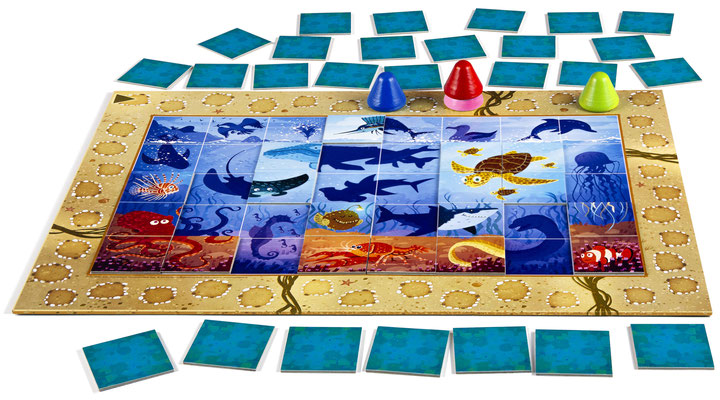 Gesellschaftsspiel Drei Hasen in der Abendsonne Puzzle-Memo Ozean