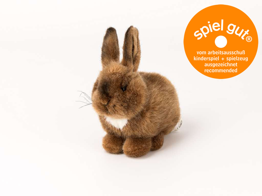 Püschtiere Kösen Kaninchen "Purzel" braun 19 cm