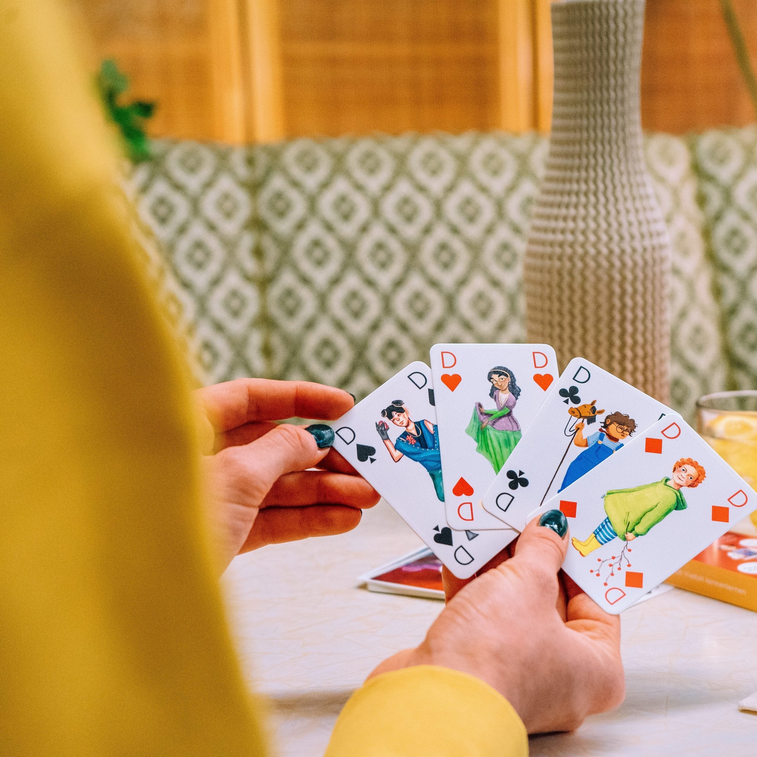 Kartenspiel Hautfarben Spielköpfe Kinderkarten