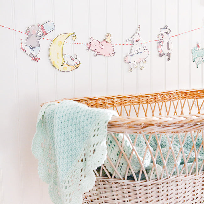 Girlande Babytiere