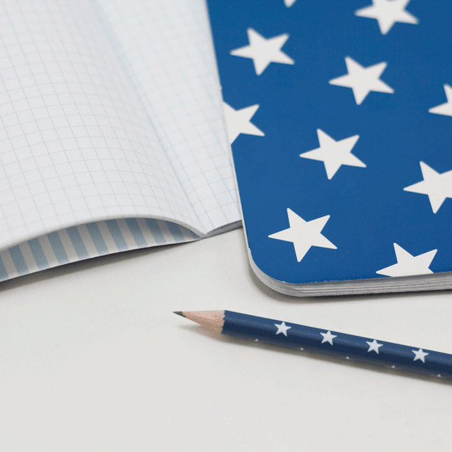 Sonstiges krima & isa Notizheft Sterne Dunkelblau