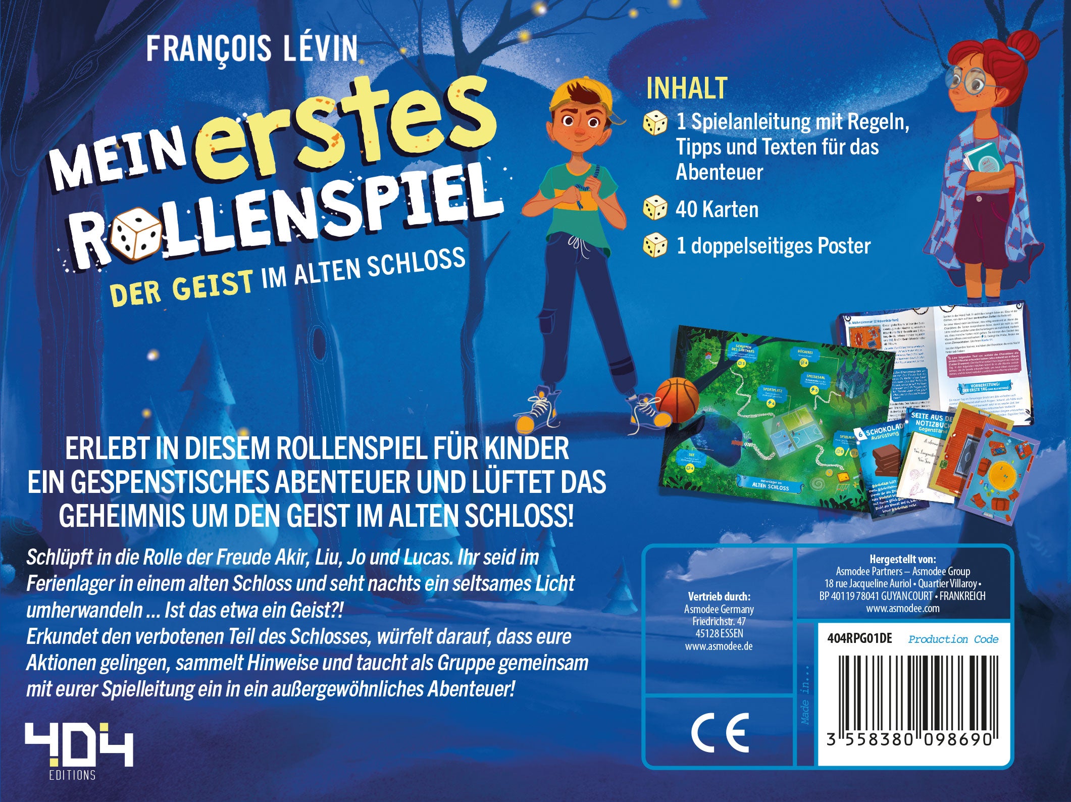 Kartenspiel Asmodee Mein erstes Rollenspiel: Der Geist im alten Schloss