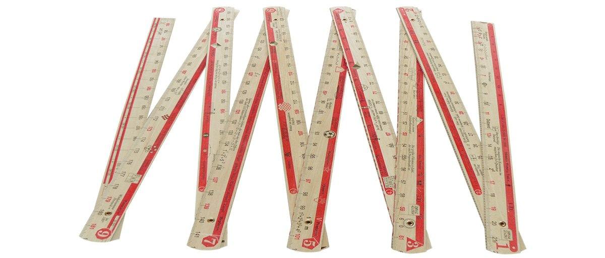 Zollstock Metermorphosen Der Mathe Zollstock - Zahlen am laufenden Meter