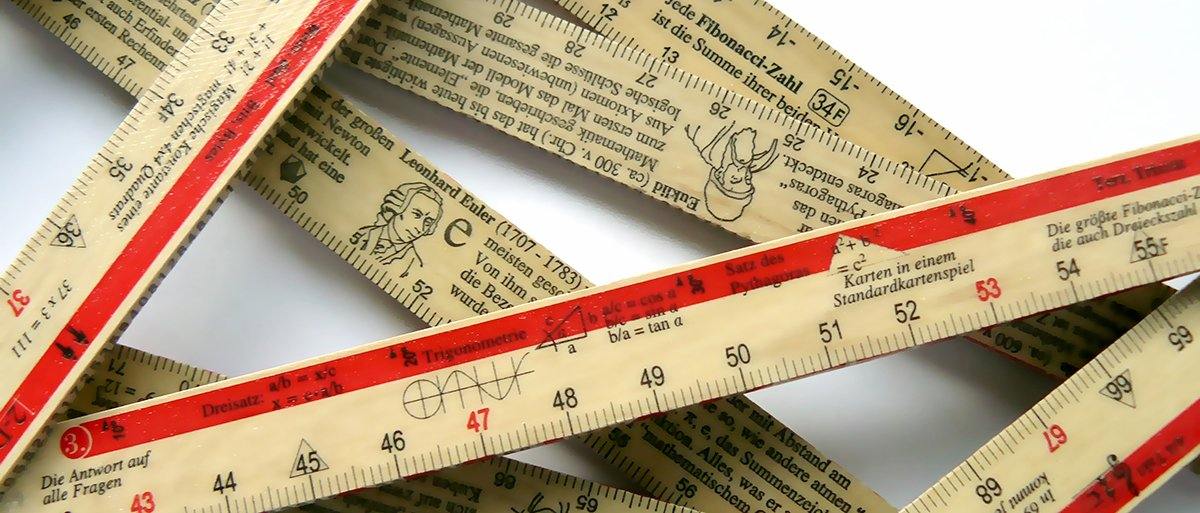 Zollstock Metermorphosen Der Mathe Zollstock - Zahlen am laufenden Meter
