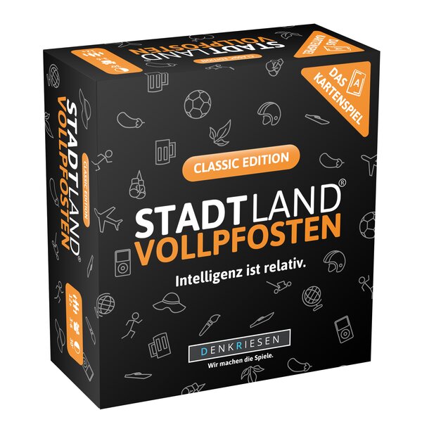 Wissensspiel Denkriesen STADT LAND VOLLPFOSTEN® - Das Kartenspiel - Classic Edition