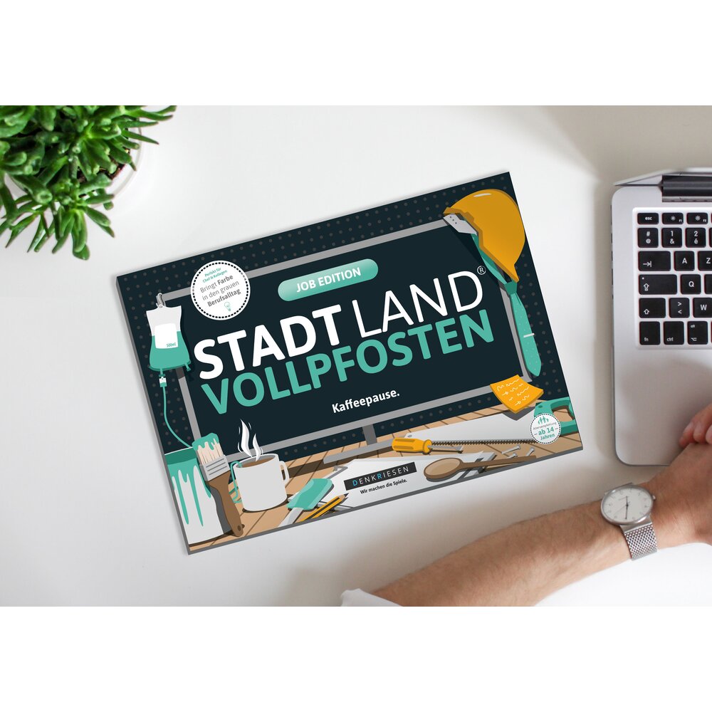 Wissensspiel Denkriesen STADT LAND VOLLPFOSTEN® - Job Edition "Kaffeepause."