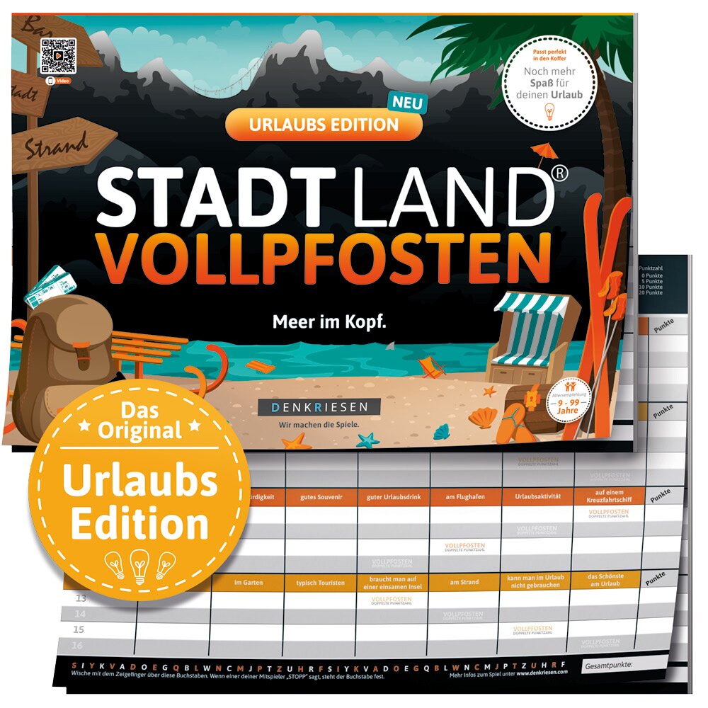 STADT LAND VOLLPFOSTEN® - Urlaubs Edition - "Meer im Kopf."