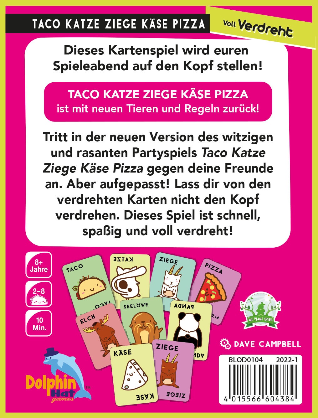 Gesellschaftsspiel Asmodee Taco Katze Ziege Käse Pizza: Voll Verdreht