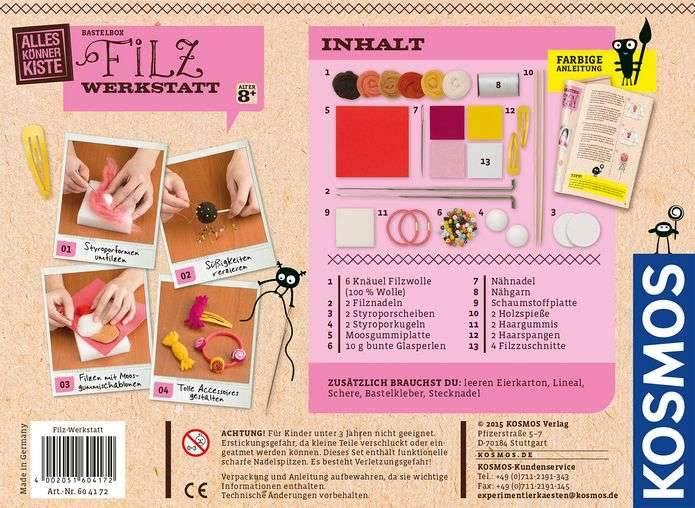 Basteln KOSMOS Bastelbox Filzwerkstatt