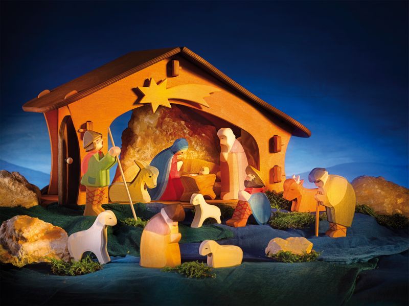 Szene mit Ostheimer Weihnachtskrippe