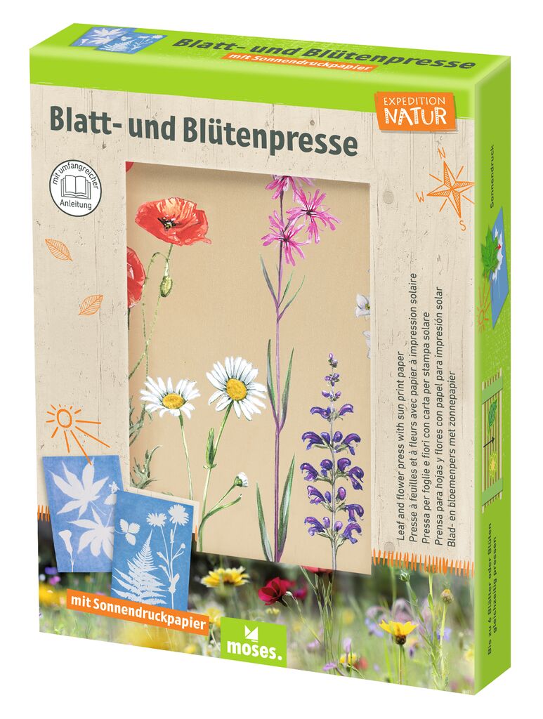 Expedition Natur Blatt- und Blütenpresse mit Sonnendruckpapier