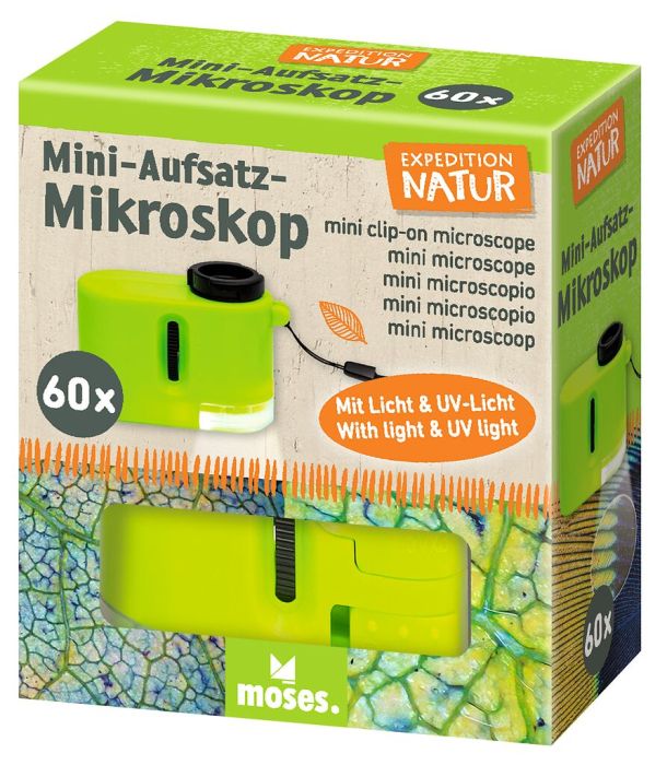 Naturforscher Moses Verlag Expedition Natur Mini Aufsatz-Mikroskop