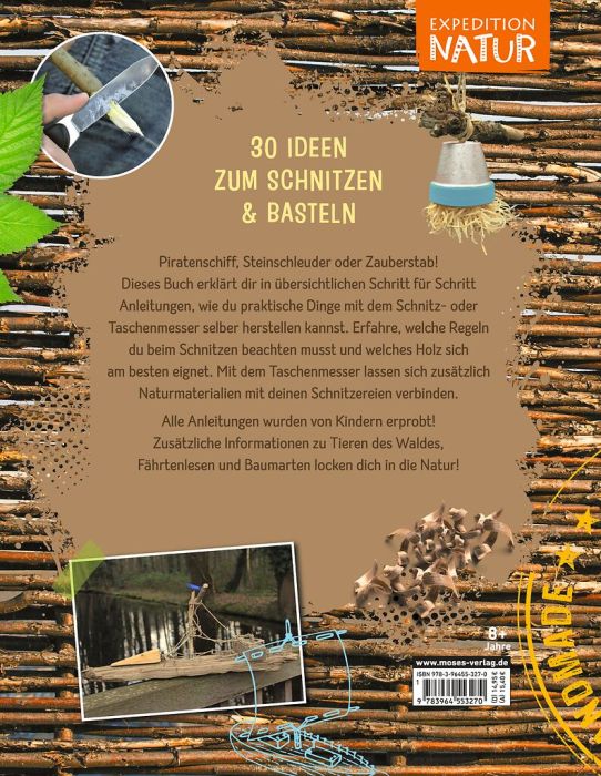 Sachbuch Moses Verlag Schnitzen mit dem Taschenmesser