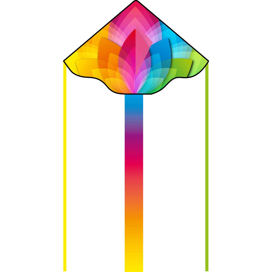 Drachen Invento Ecoline Simple Flyer Rainbow Flower 120 cm