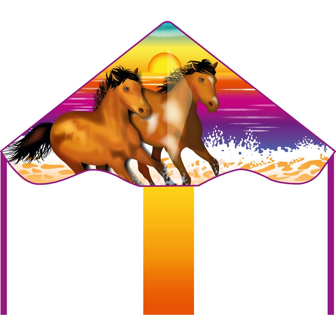 Drachen Invento Ecoline Simple Flyer Wild Horses 42 x 85 cm