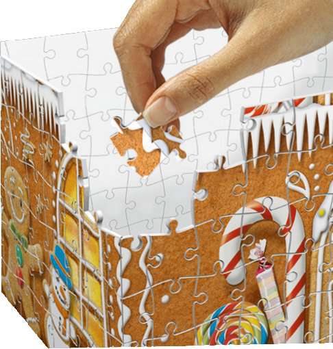 Spiel Ravensburger Lebkuchenhaus bei Nacht ⎮ 3D Puzzle