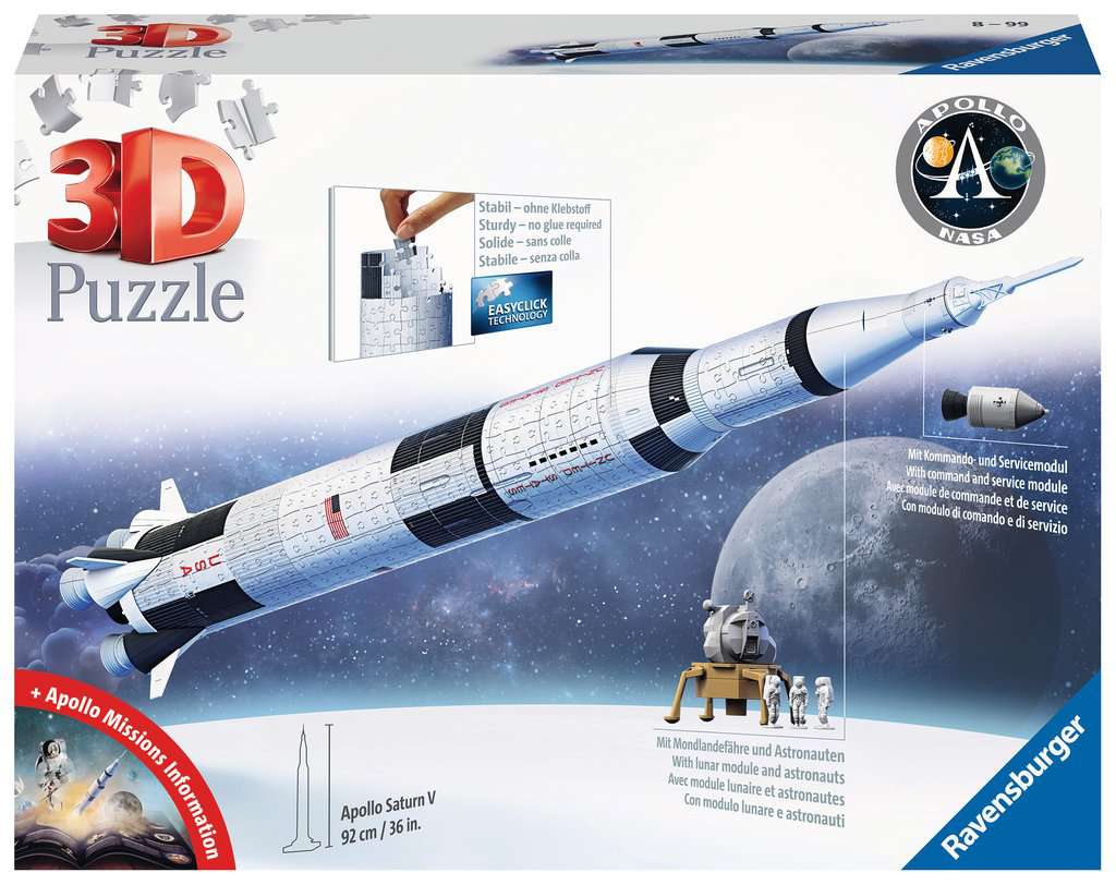 Apollo Saturn V Rakete ⎮ 3D Puzzle