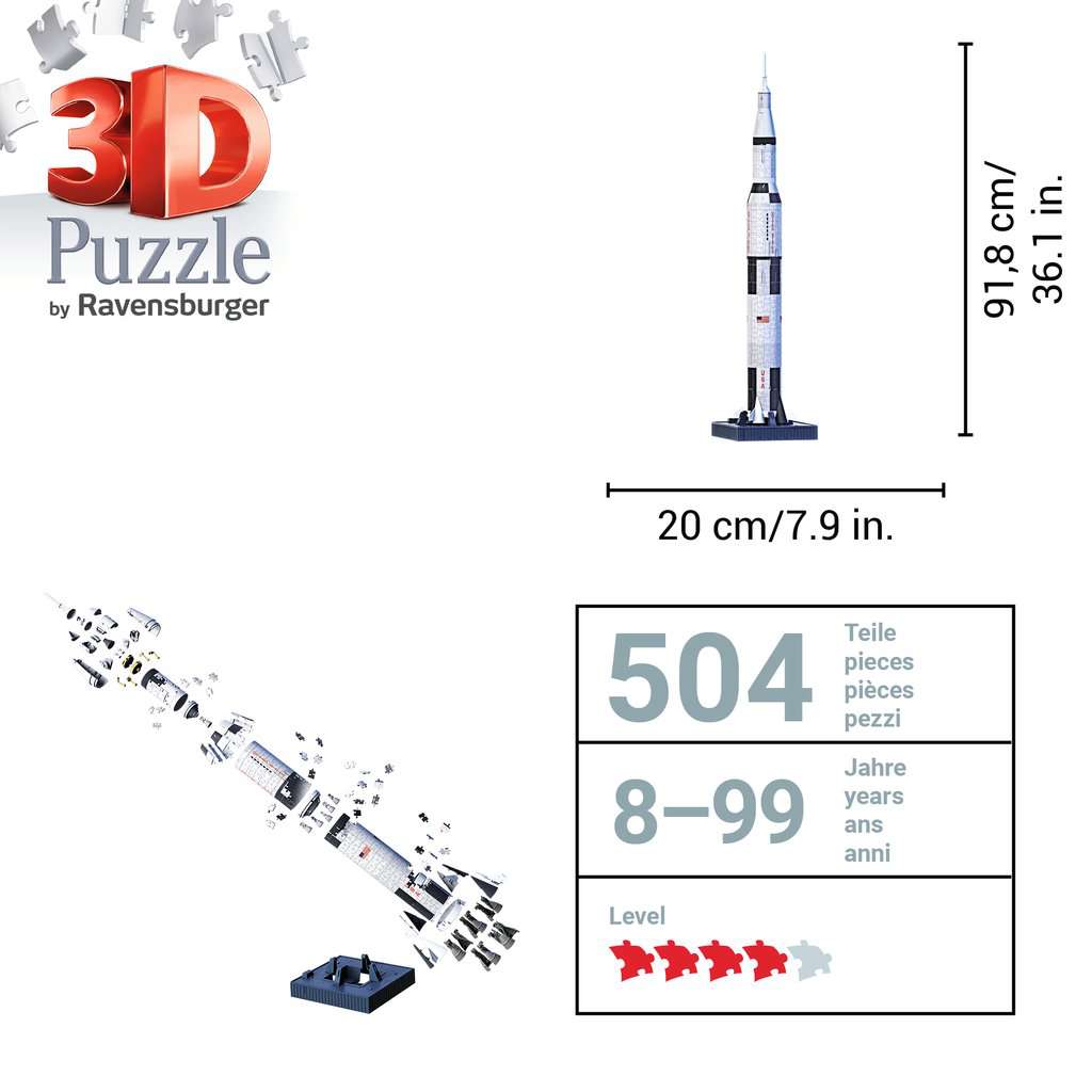 Apollo Saturn V Rakete ⎮ 3D Puzzle