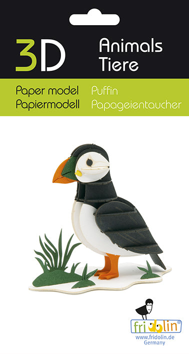 3D-Modell, Papageientaucher, gelasert