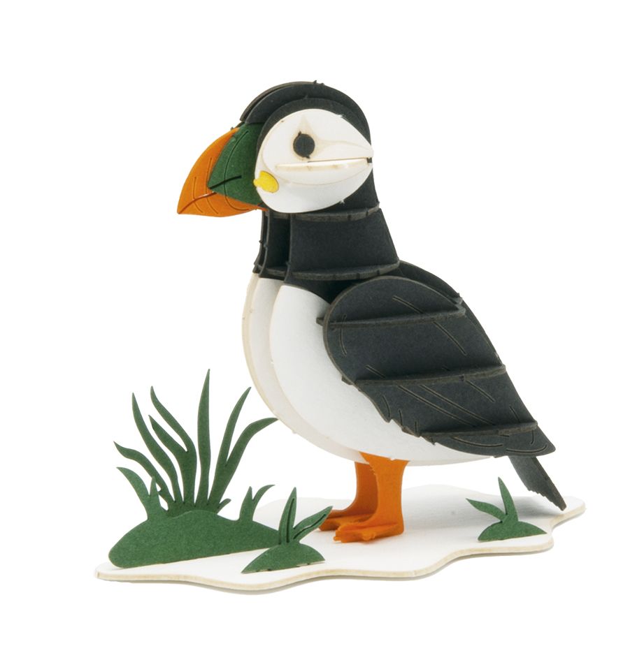 3D-Modell, Papageientaucher, gelasert