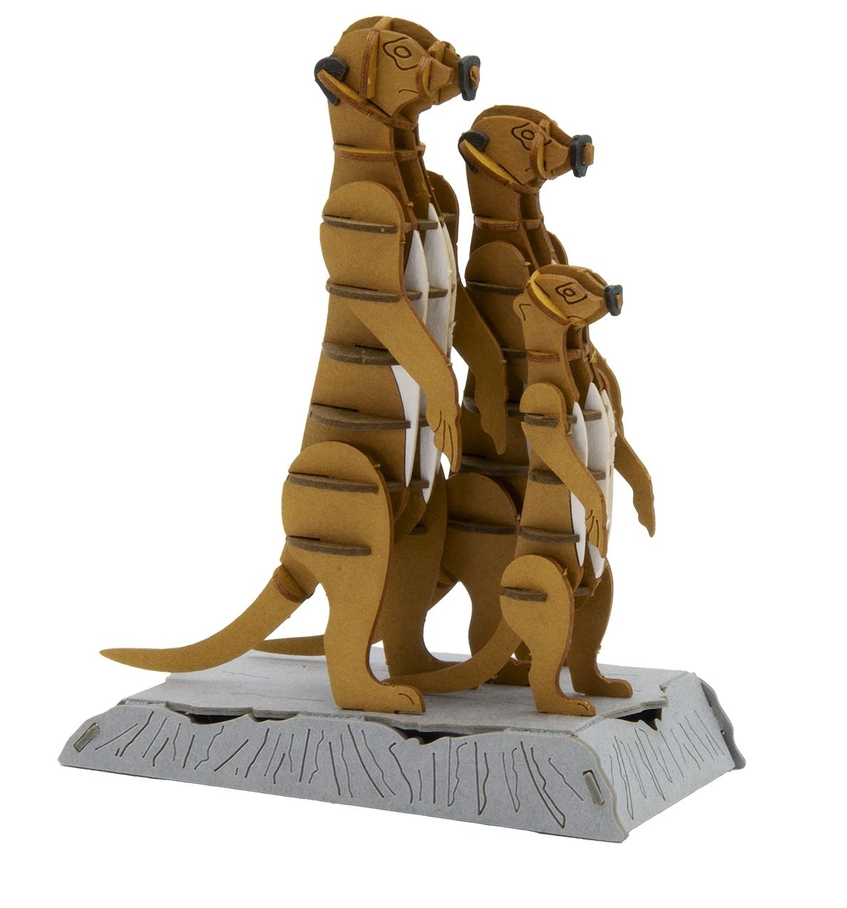 3D-Modell, Erdmännchen, Spezialkarton, gelasert
