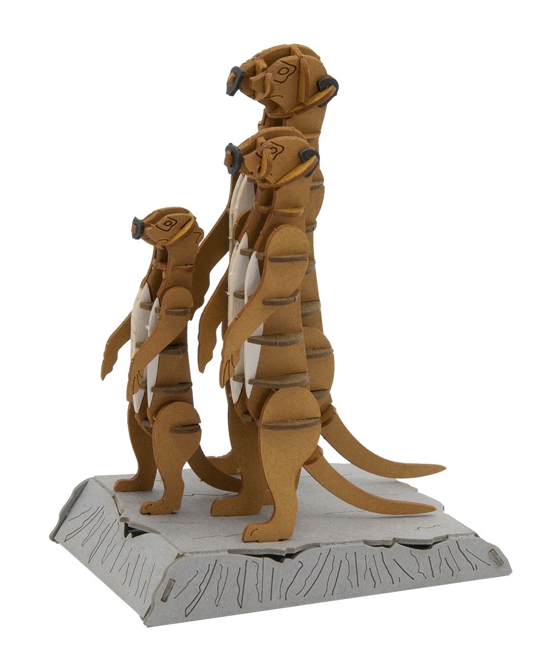 3D-Modell, Erdmännchen, Spezialkarton, gelasert