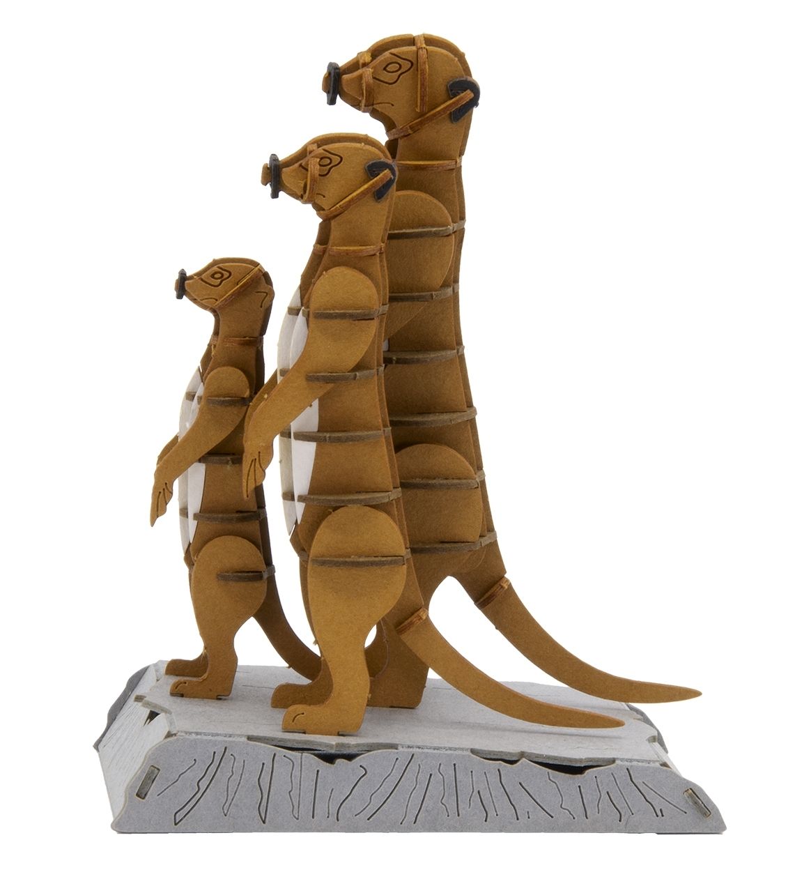 3D-Modell, Erdmännchen, Spezialkarton, gelasert