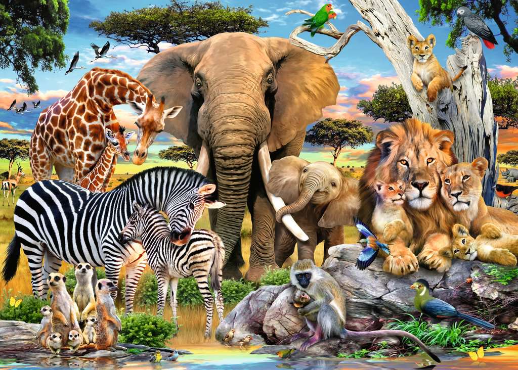 Spiel Ravensburger Puzzle mit großen Teilen ⎮ Wilde Tierbabys