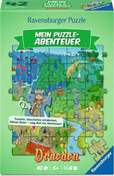 Kinderpuzzle 42 Teile - Mein Puzzle-Abenteuer: Drachen
