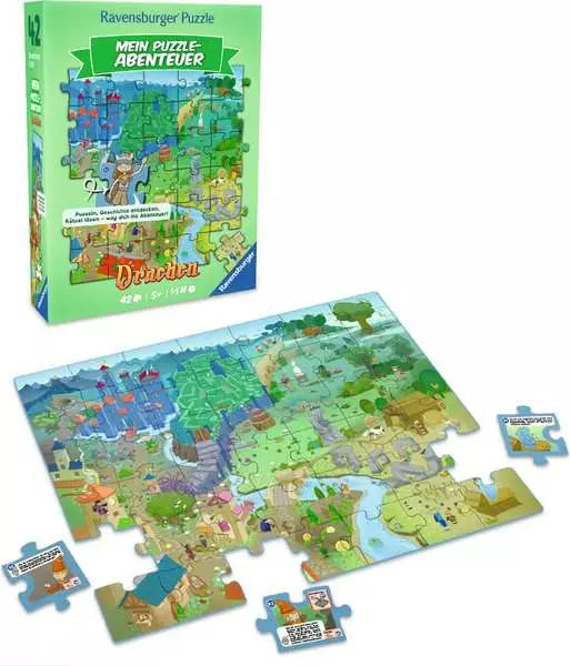 Kinderpuzzle 42 Teile - Mein Puzzle-Abenteuer: Drachen