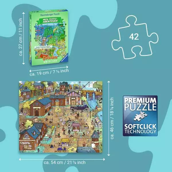 Kinderpuzzle 42 Teile - Mein Puzzle-Abenteuer: Drachen
