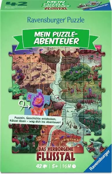 Kinderpuzzle 42 Teile - Mein Puzzle-Abenteuer: Das verborgene Flusstal