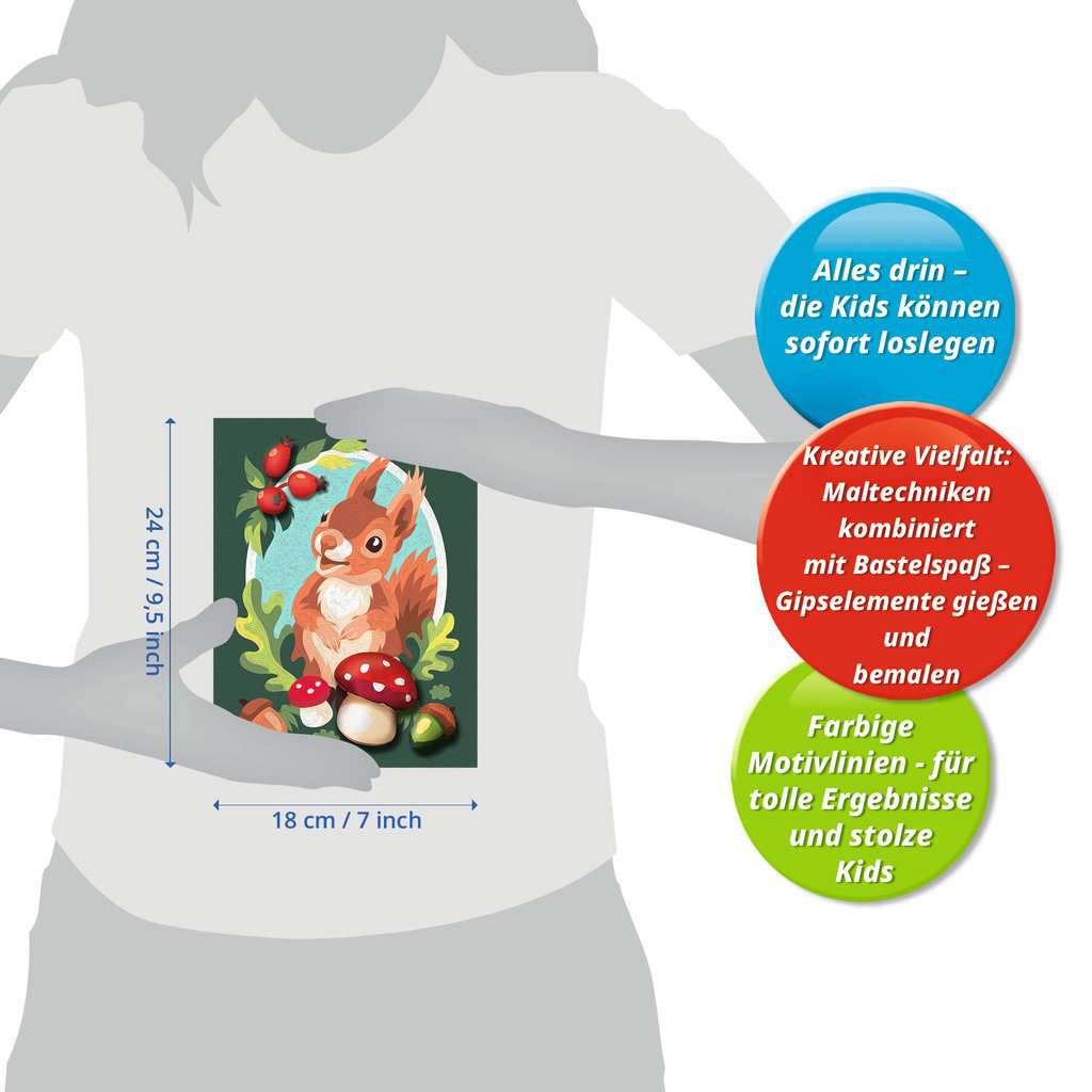 Malen Ravensburger CREART: Liebes Eichhörnchen