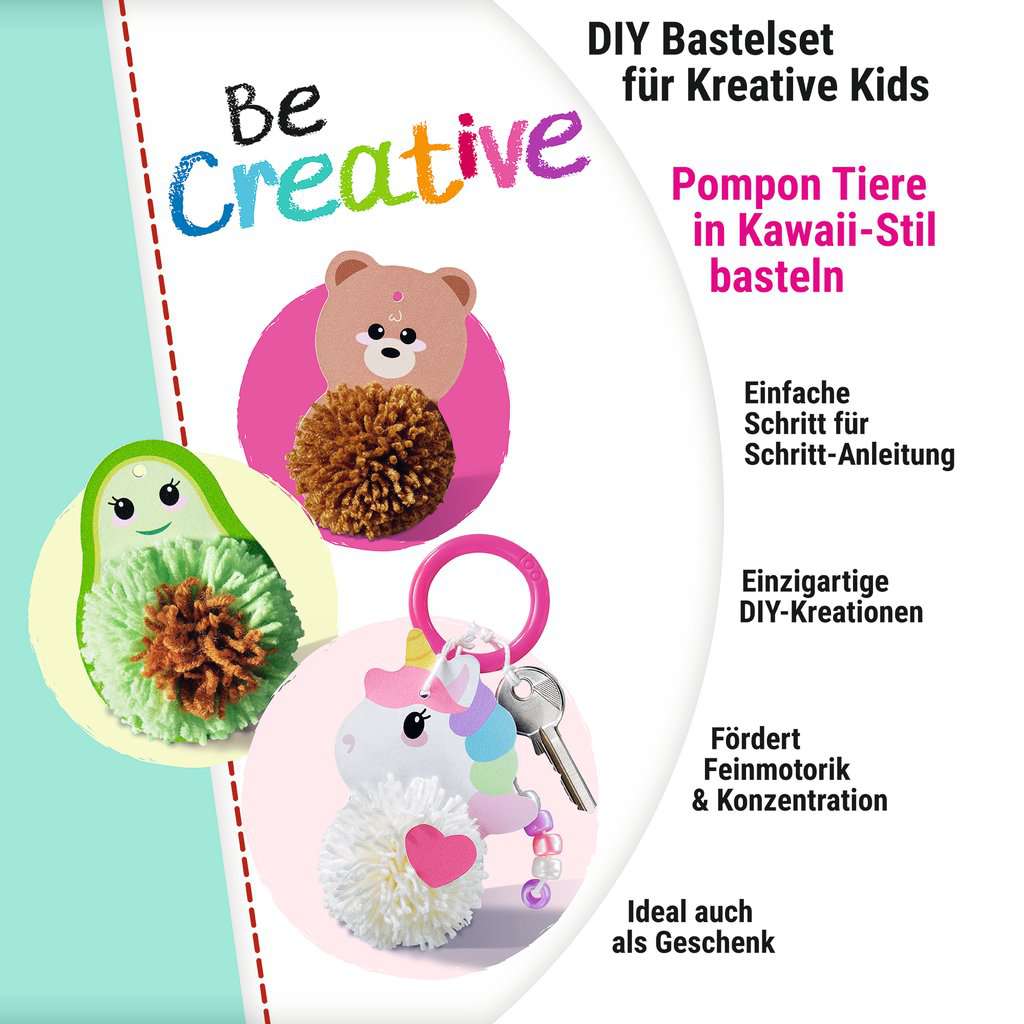 Basteln Ravensburger BeCreative: Pompons Kawaii