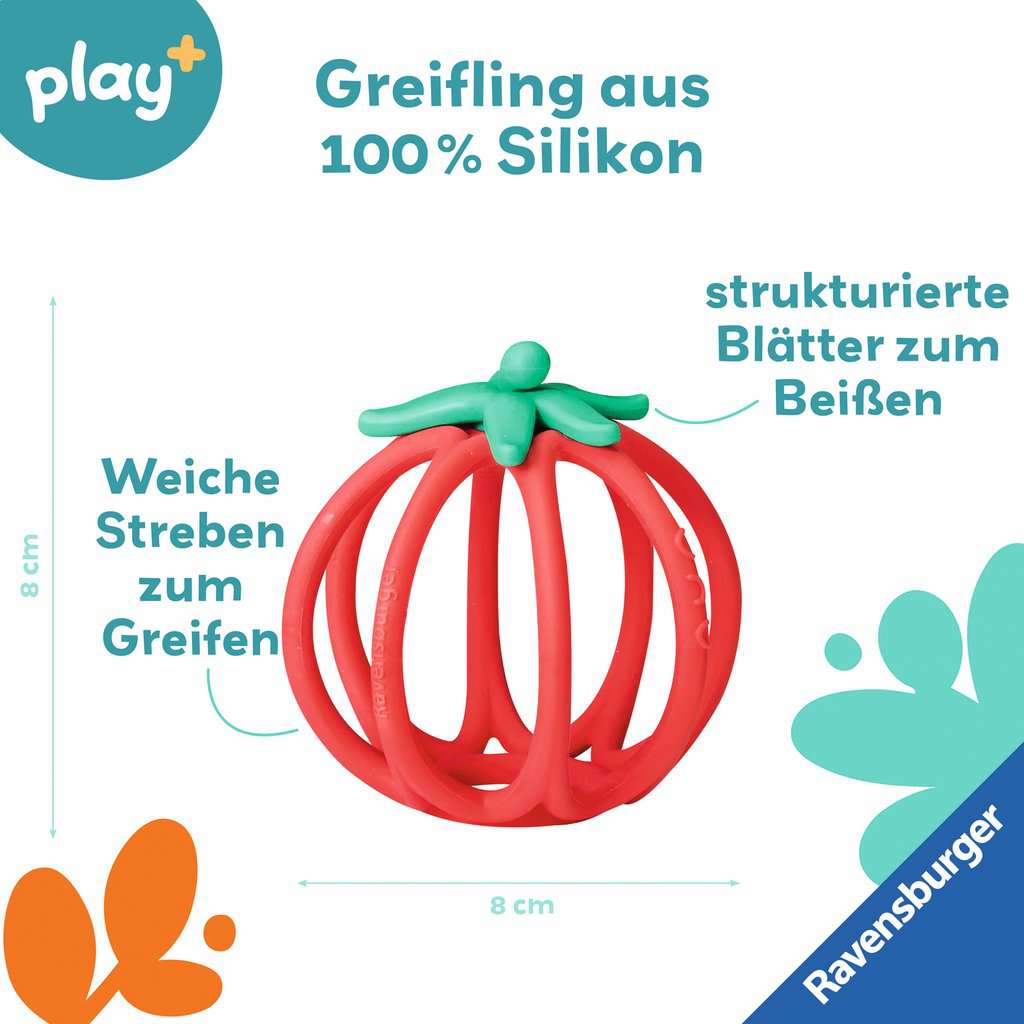 Babyspielwaren Ravensburger play+ ⎮ Kuller-Greifling: Tomate