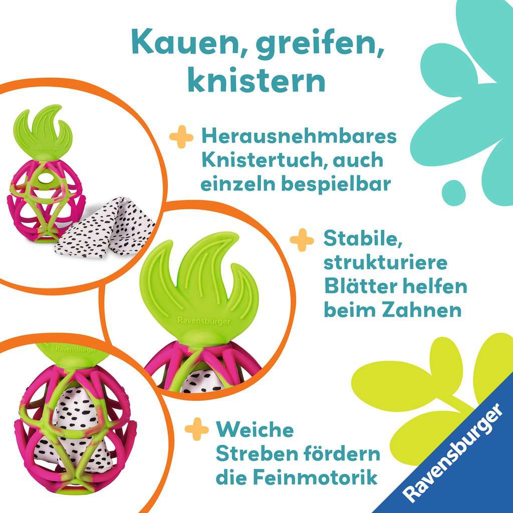 Babyspielwaren Ravensburger play+ ⎮ Sensorik-Greifling: Drachenfrucht