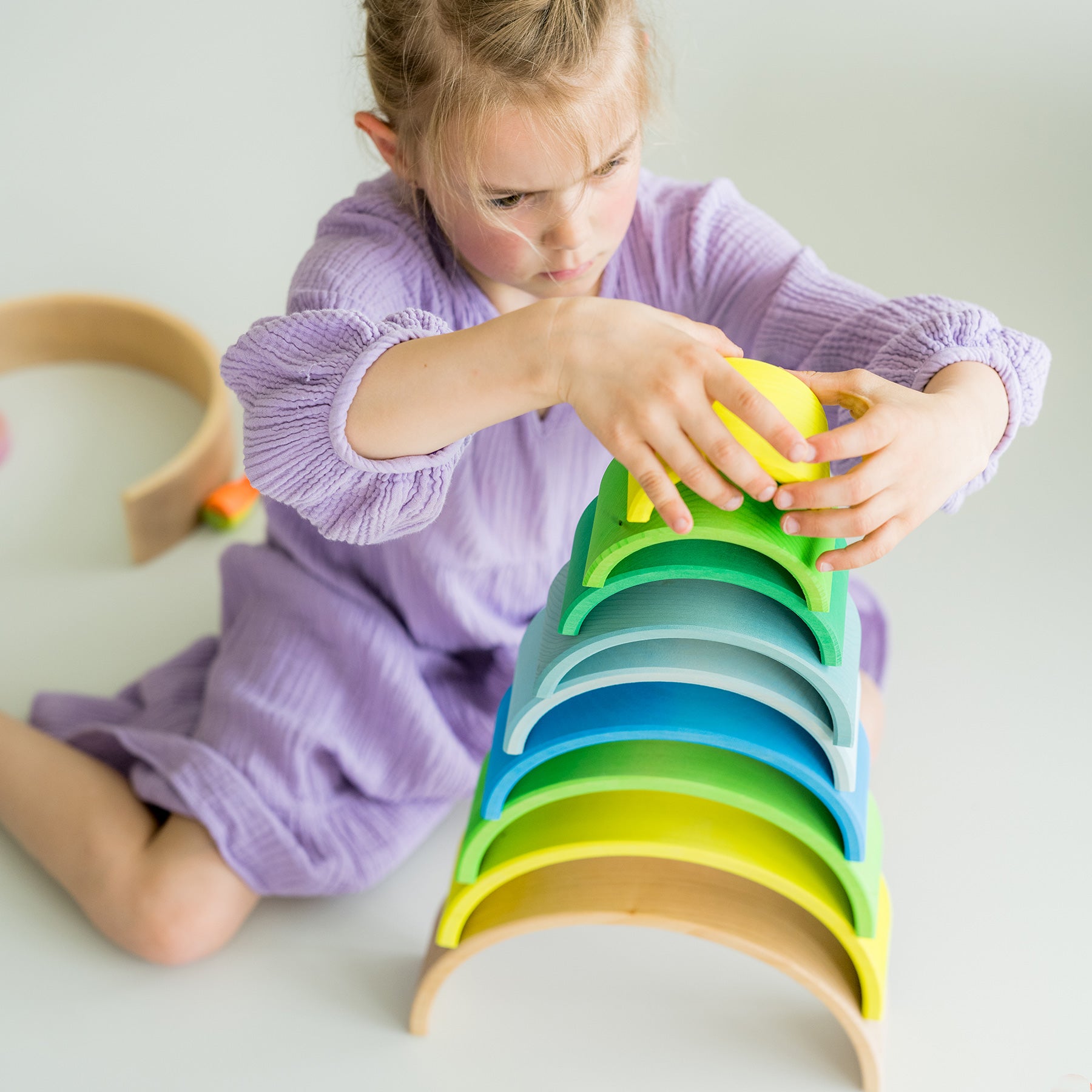 Regenbogen Neongrün