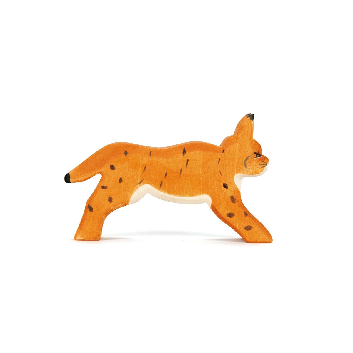 Holztiere & Figuren Ostheimer Holzspielzeug Luchs laufend