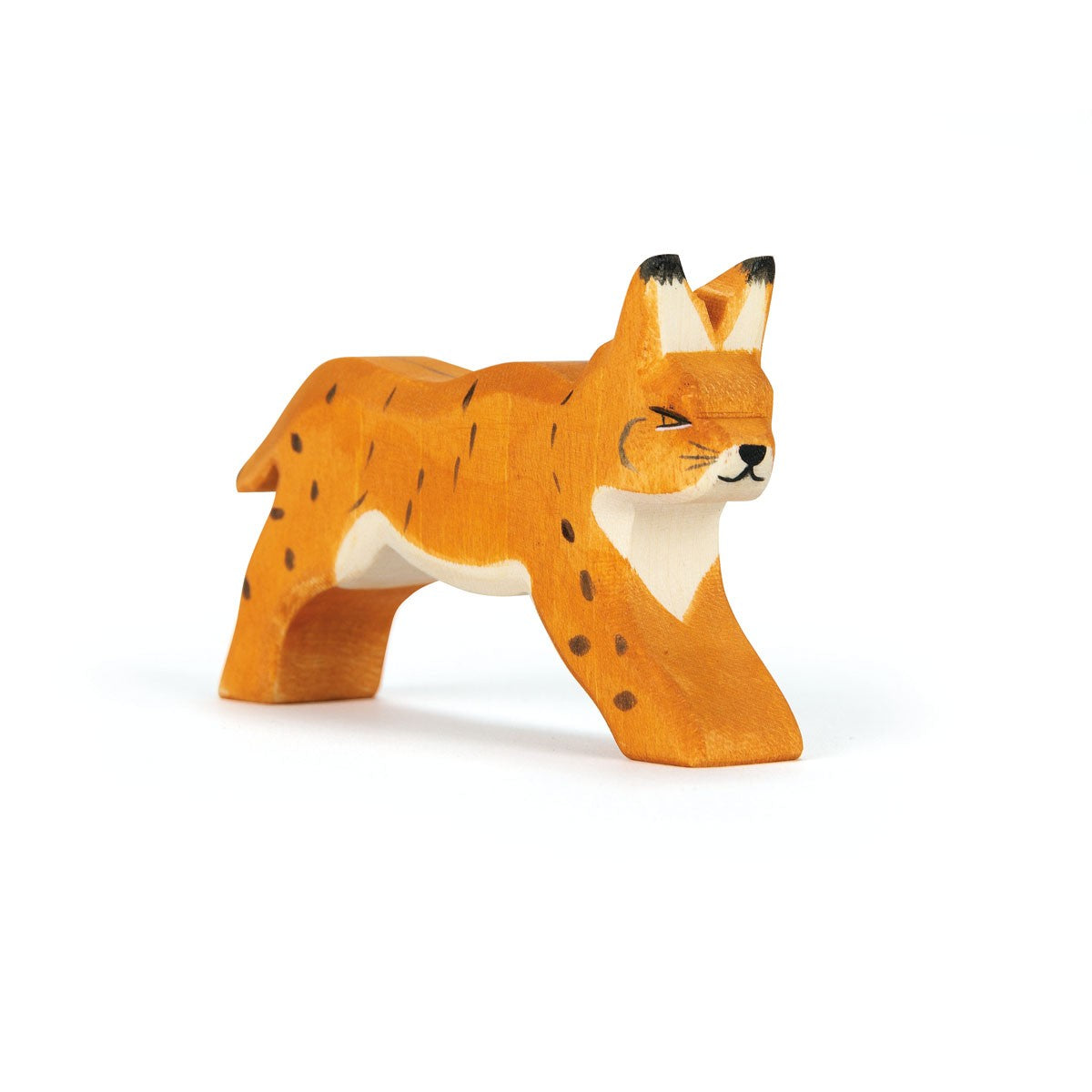 Holztiere & Figuren Ostheimer Holzspielzeug Luchs laufend