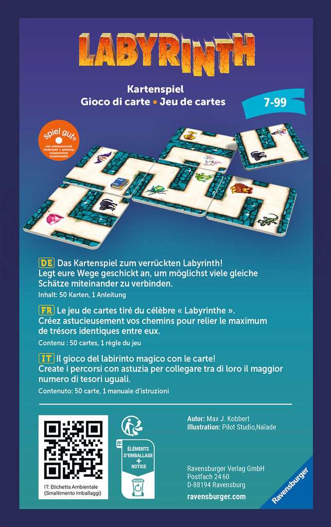 Mitbringspiel: Labyrinth Kartenspiel