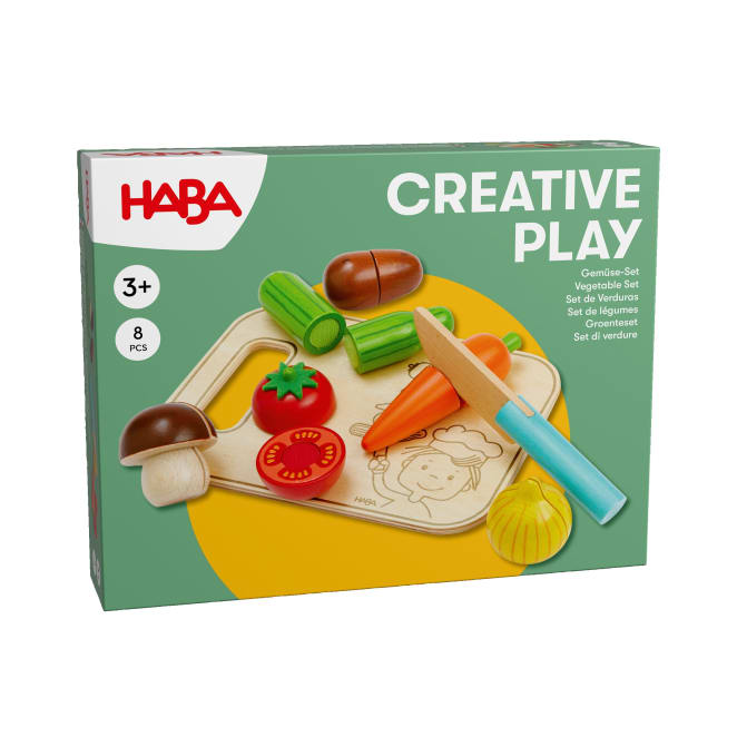 Puppen HABA Creative Play – Gemüse-Set mit Brettchen & Messer
