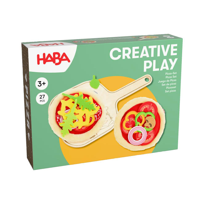 Puppen HABA Creative Play – Pizza-Set mit Brettchen