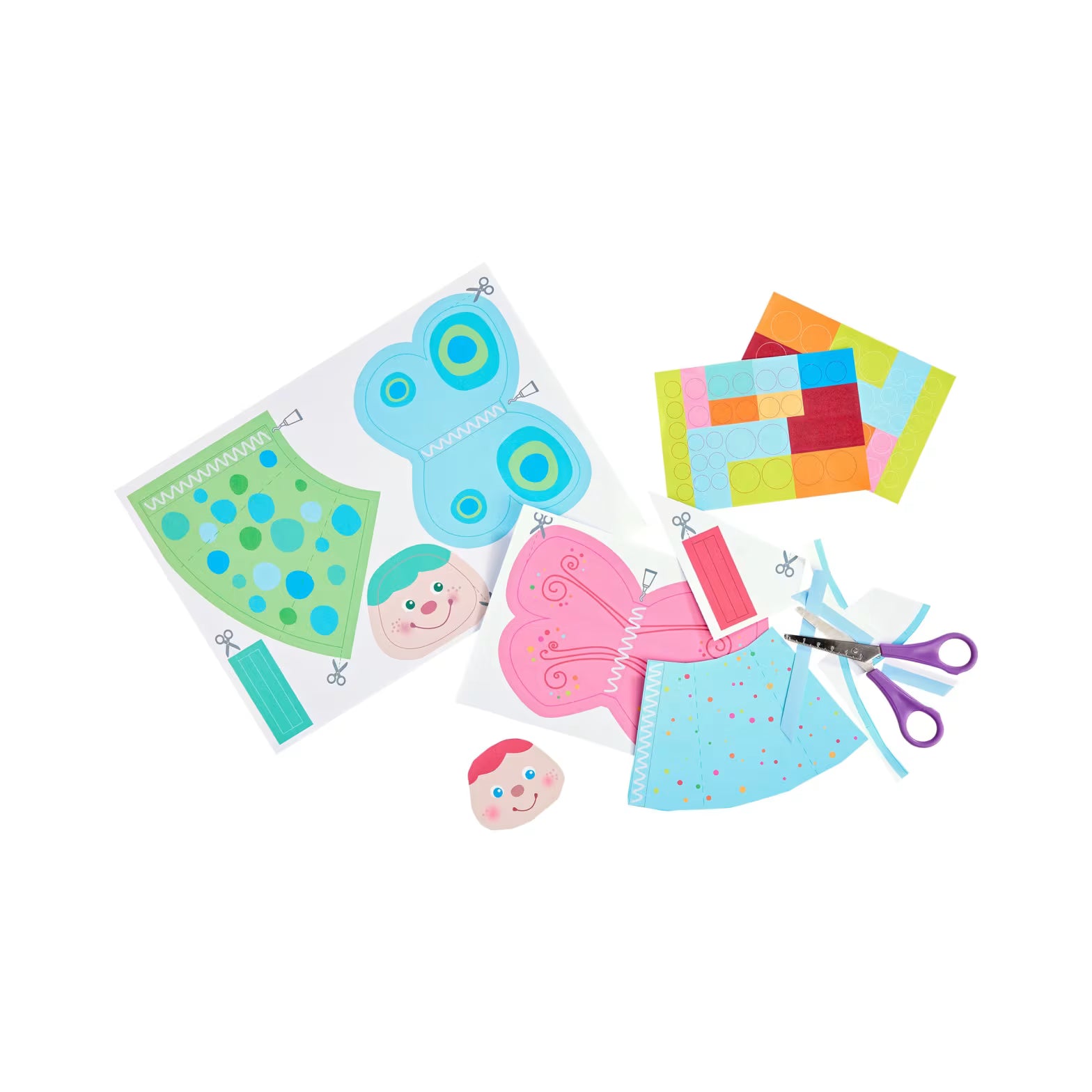 Basteln HABA Sachenmacher | Erstes Schneiden Flatterlinge Bastelset