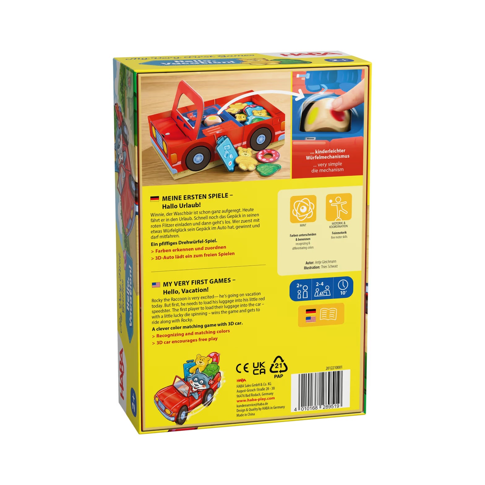 Gesellschaftsspiel HABA Meine ersten Spiele – Hallo Urlaub!