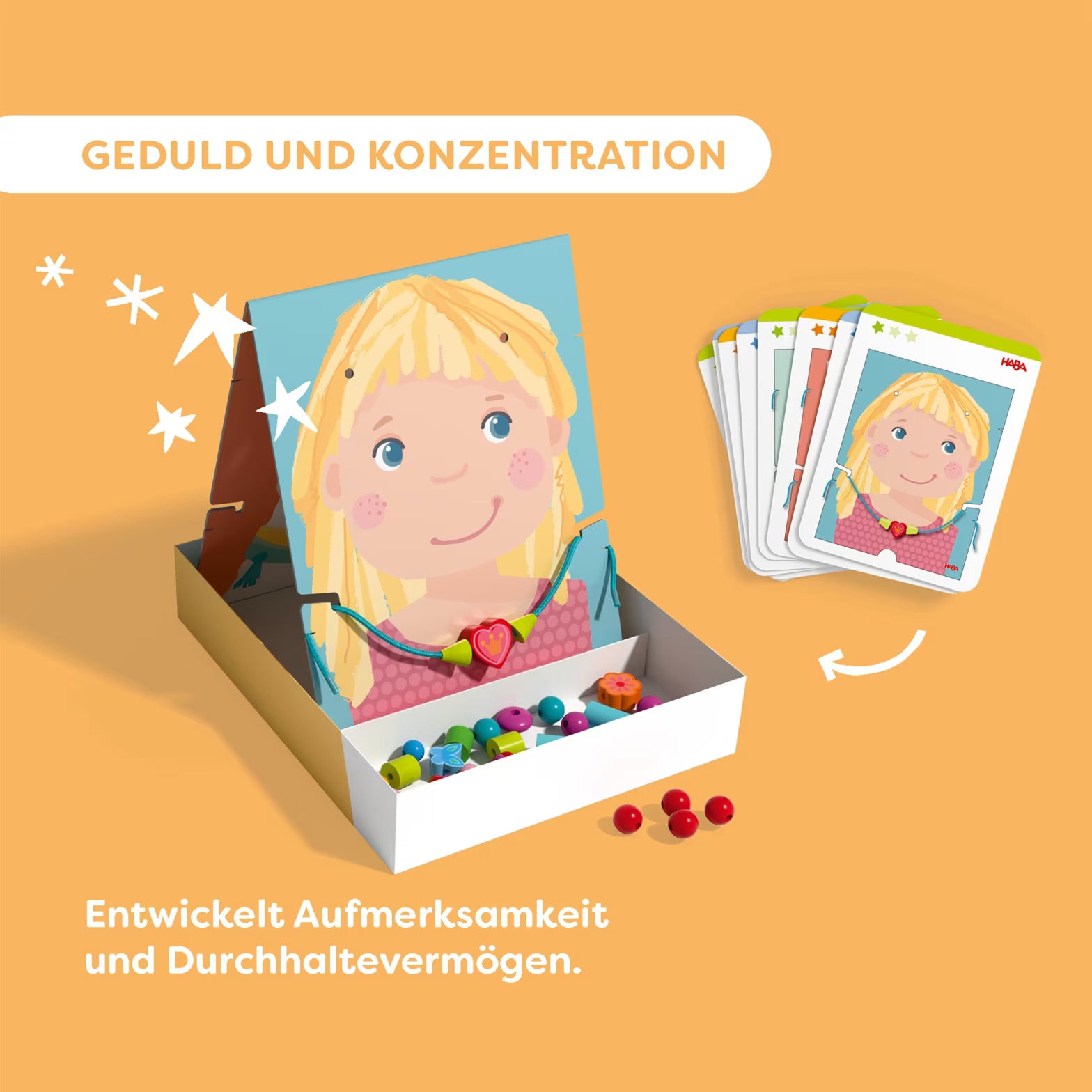 Fädeln HABA Fädelspiel Schmuckstücke